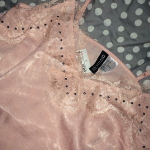 Brand New H&M Pink Silk Dress Up Top
